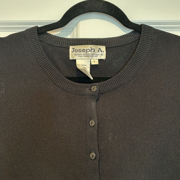 Joseph A black knit cardigan sweater - Picture 3 of 5